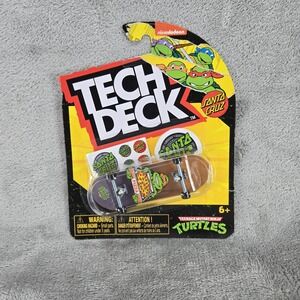 Tech Deck Santa Cruz Teenage Mutant Ninja Turtles Michelangelo Pizza New